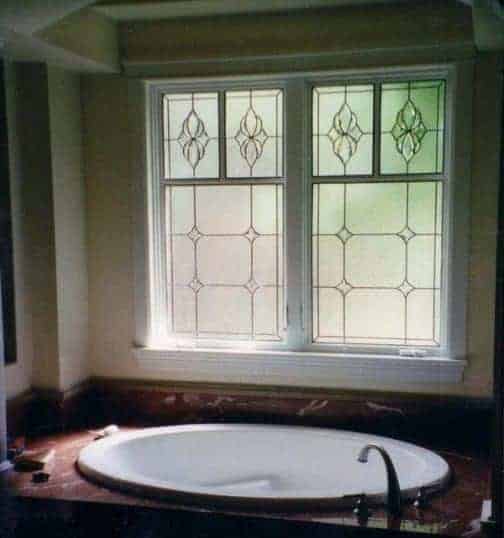 Add a new stained-glass window to your bathroom