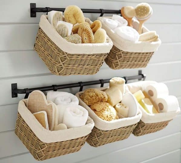 Towel Bar Organizers For Different Purposes - home remodeling hack