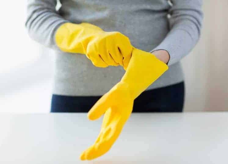 Wear Rubber Gloves