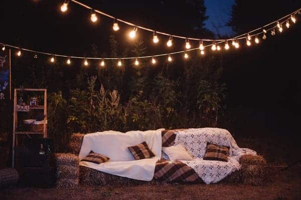 Outdoor String Lights - summer decorating tips