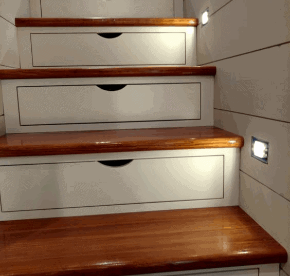 Save It in Staircase Drawers