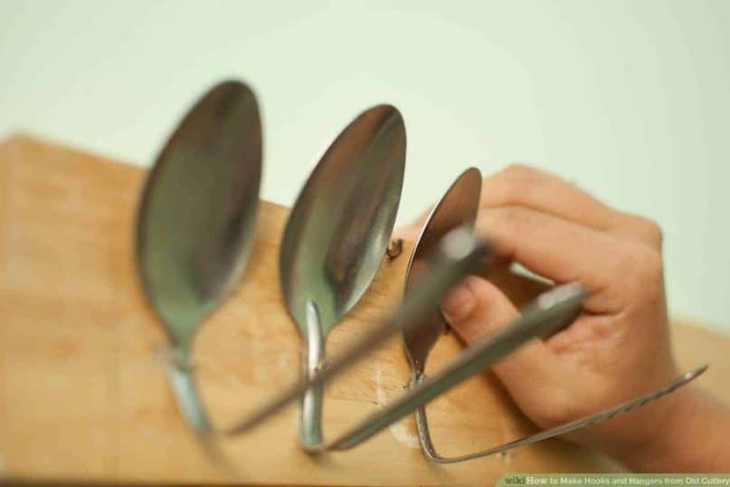 Vintage Silverware Hanging Baskets