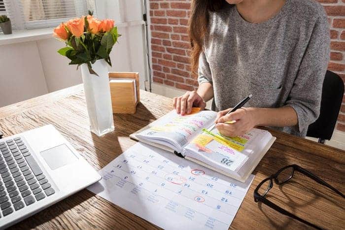 Use a Planner or Calendar