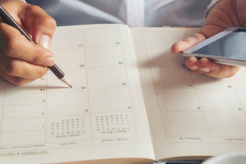 Use a Planner or Calendar