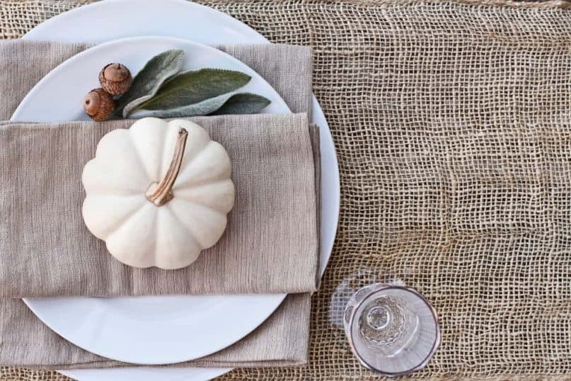 A Beautiful Burlap Table Runner