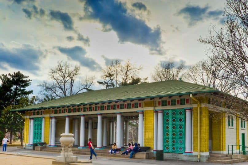 Brightly Colored Pavilion