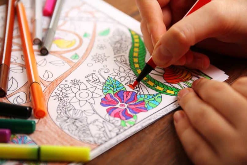 Hobbies: Enjoy a coloring book for adults