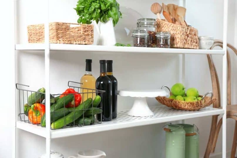 Arrange your pantry, closet, or entrance