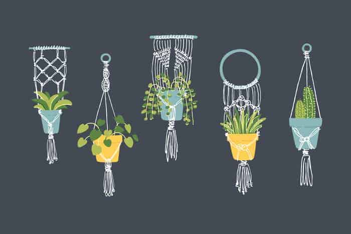 Macrame bottle holder knots is the one of  easy DIY projects