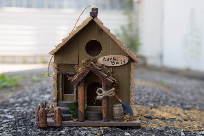 Drawing a birdhouse in easy DIY projects