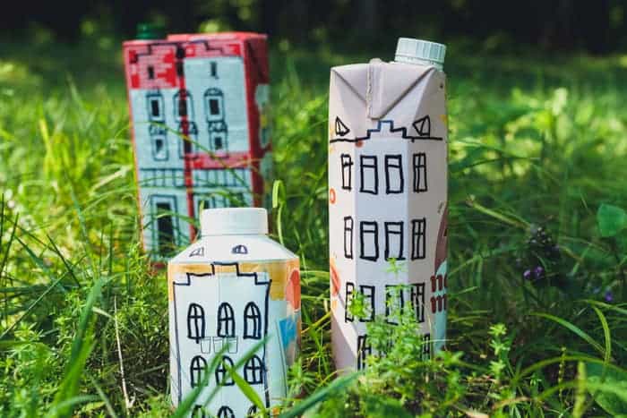 Milk Box Skyscraper in easy DIY projects