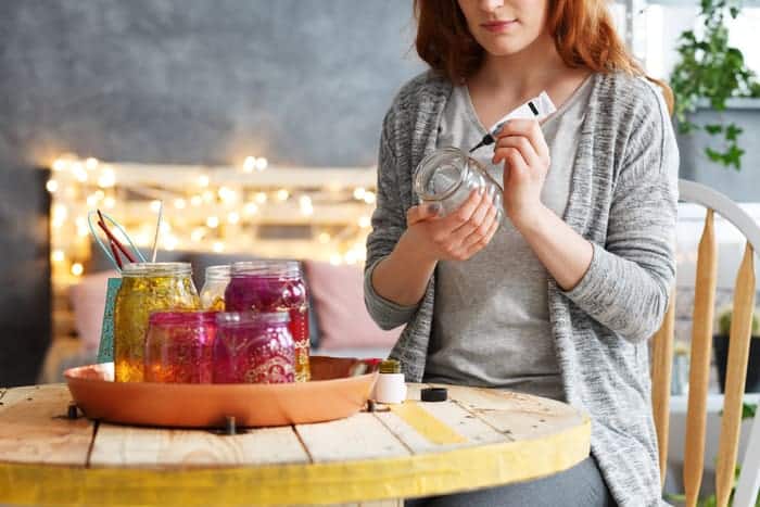 Mason Jar Tea Light Holder in easy DIY projects