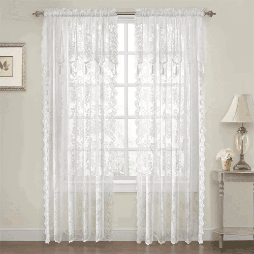 Lace curtains