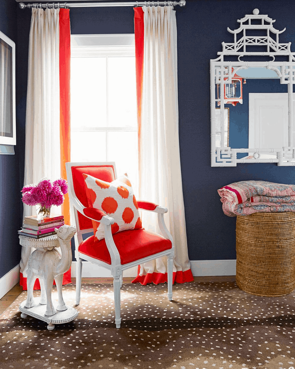 Border color for curtain ideas