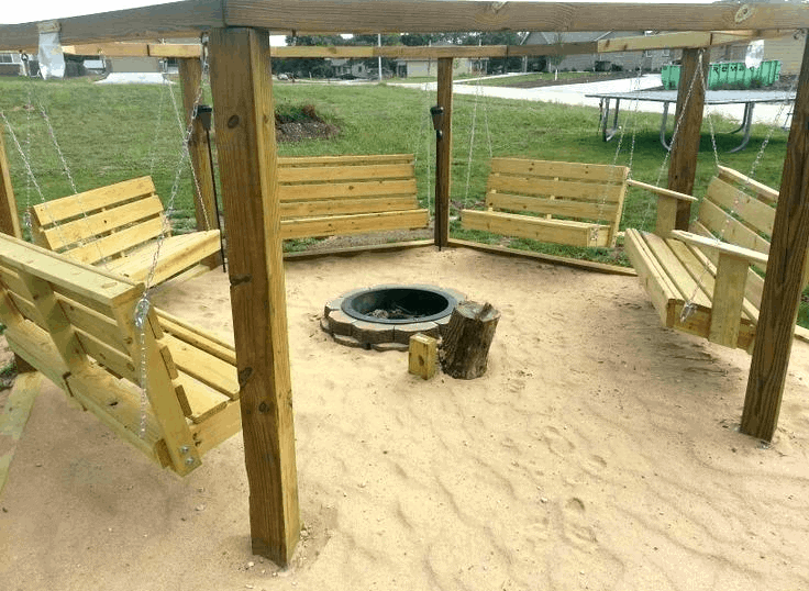 Beach-Themed Backyard Fire Pit