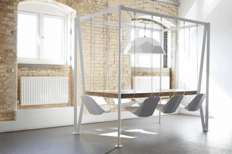 Swing practice table in Mind-Blowing Architectural Designs
