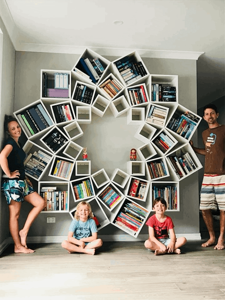 Unique Bookshelf in Mind-Blowing Architectural Designs