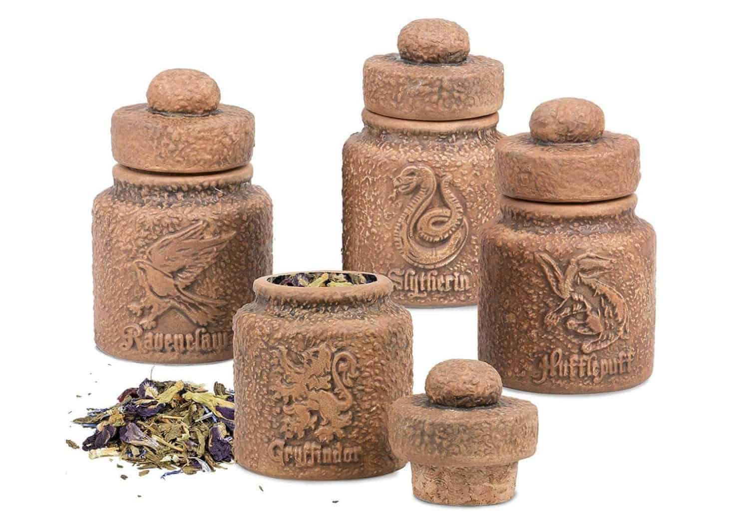 Hogwarts Houses Ceramic Spice Jars