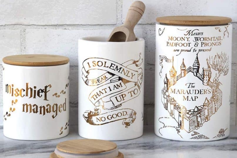 Marauder's Map Porcelain Food Containers