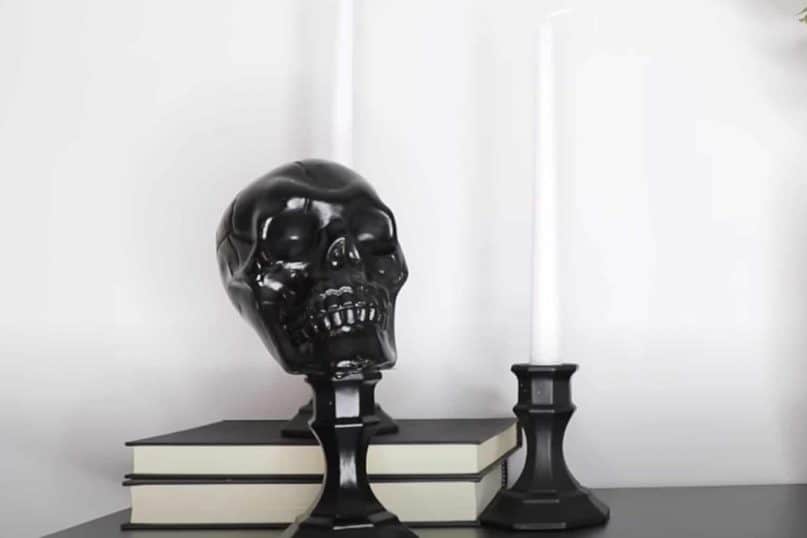 Spooky Skull Candle Sticks 