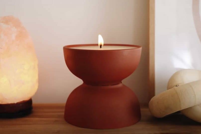 Faux Terra Cotta Candle