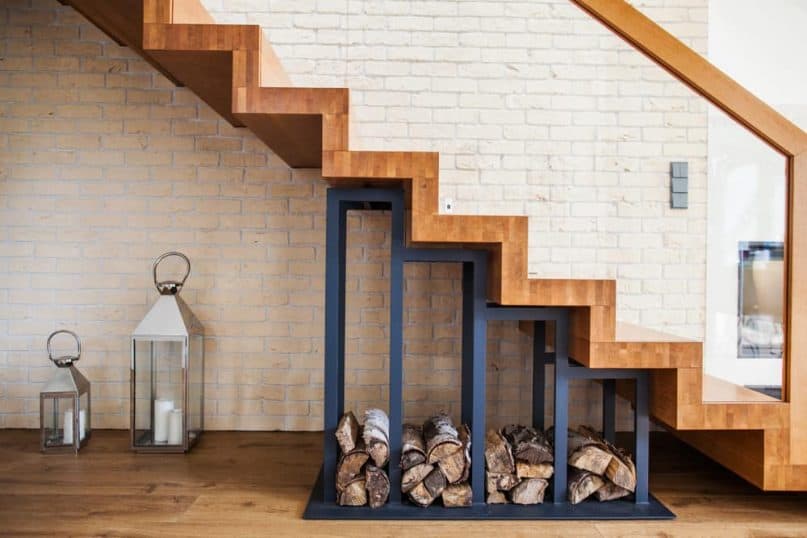 Under-the-stairs storage in Mind-Blowing Architectural Designs