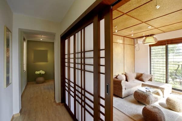 Sliding door in Japanese Interior
