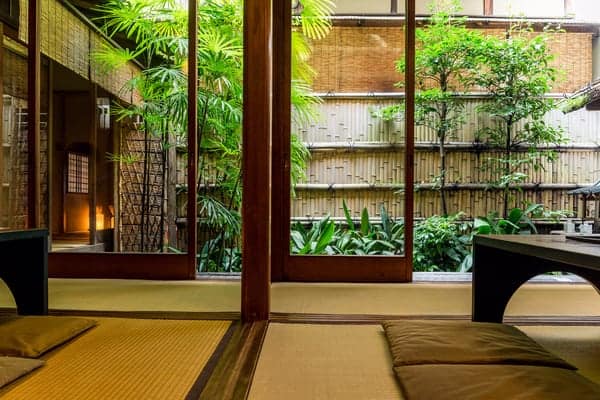 Elements of nature in Japanese Interior