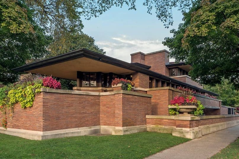 Robie's house in Frank Lloyd Wright design