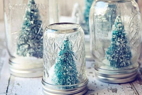 Mason Jar Snow Globe