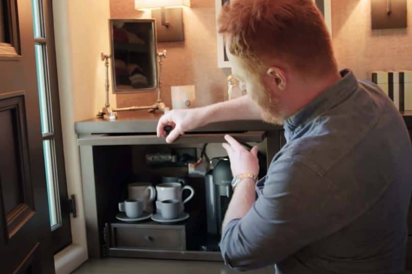 Jesse Tyler Ferguson and Justin Mikita's Closet Has a Hidden Coffee Machine