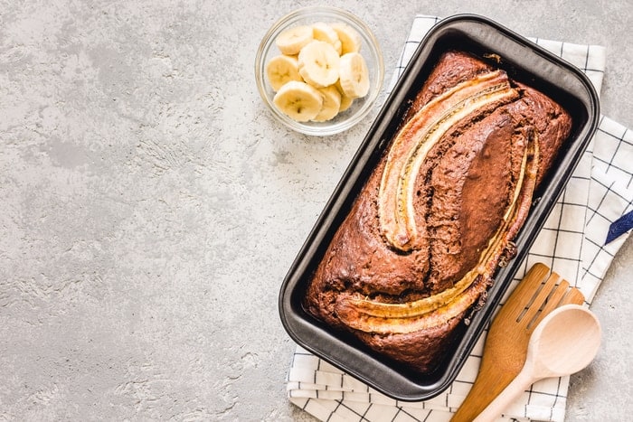 Homemade banana bread