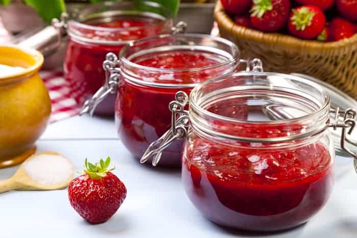 Homemade jam jar