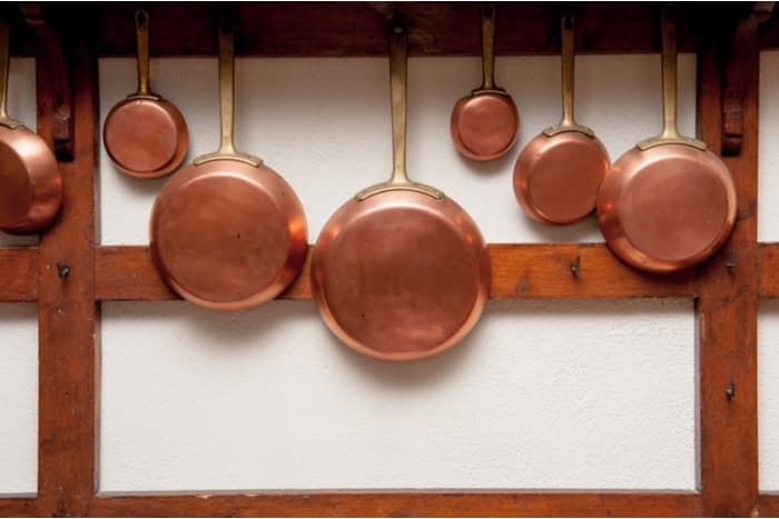 Copper cooking utensils