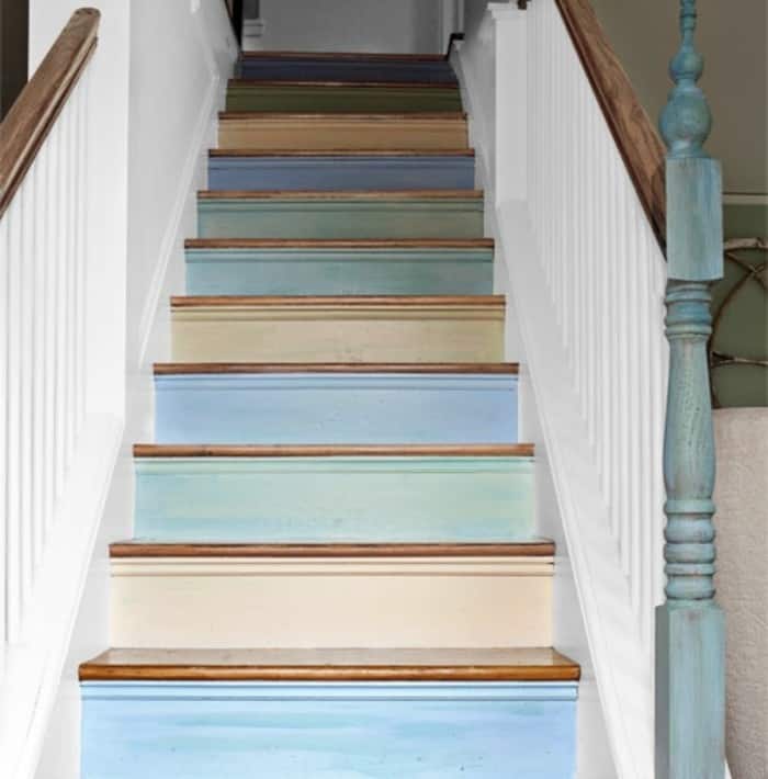 Refresh stairs with paint