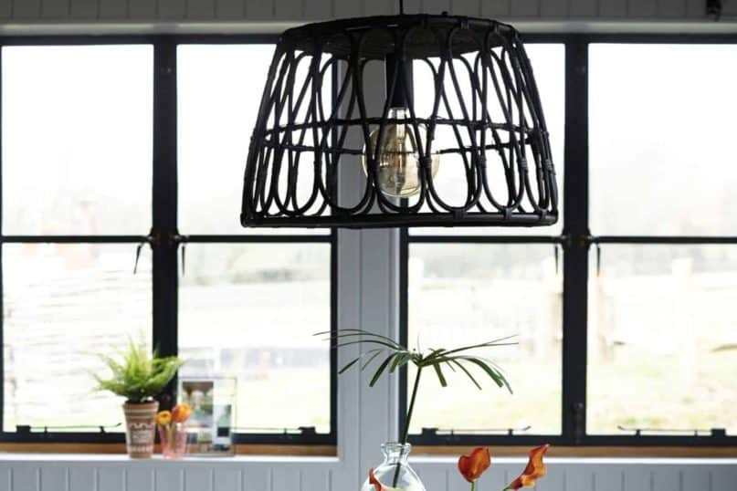 DIY Rattan Chandeliers 