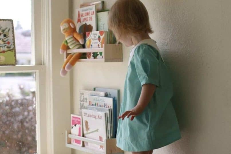 Spice Racks Double as Smart Kid's Book Storage