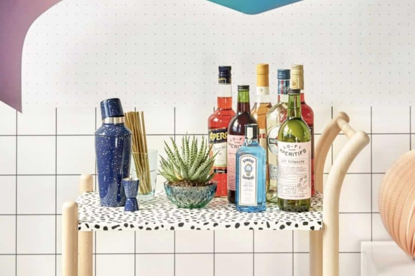 Use Wallpaper and Paint to create the Bar's Musical Instruments