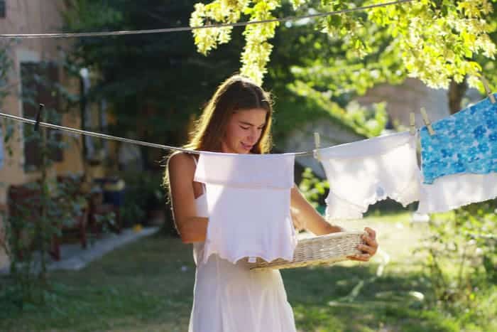 Dry your laundry outside