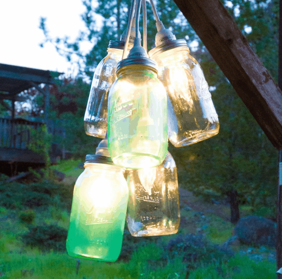 Create canning jar lights