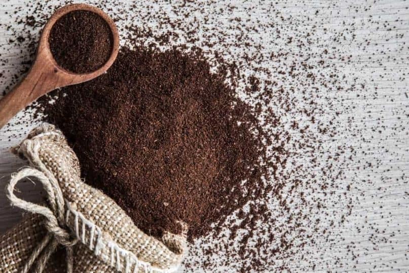 Coffee grounds or essential oils are two choices