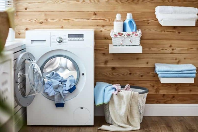 Built-in washing machine and dryer