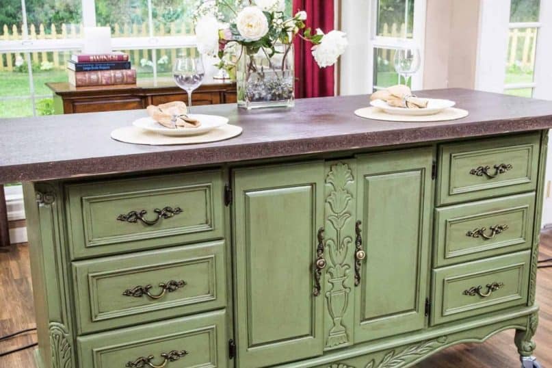 Make a Kitchen Island Out of an Old Dresser