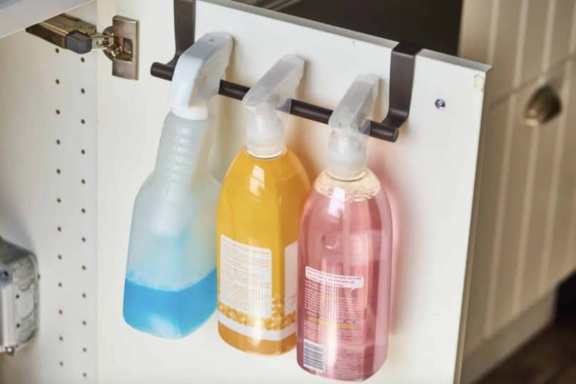 Hang Products Under the Kitchen Sink on a Bar