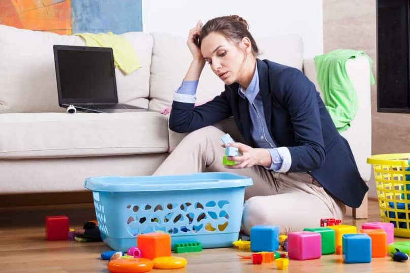 Having one parent who is a hoarder and the other who isn't can cause problems