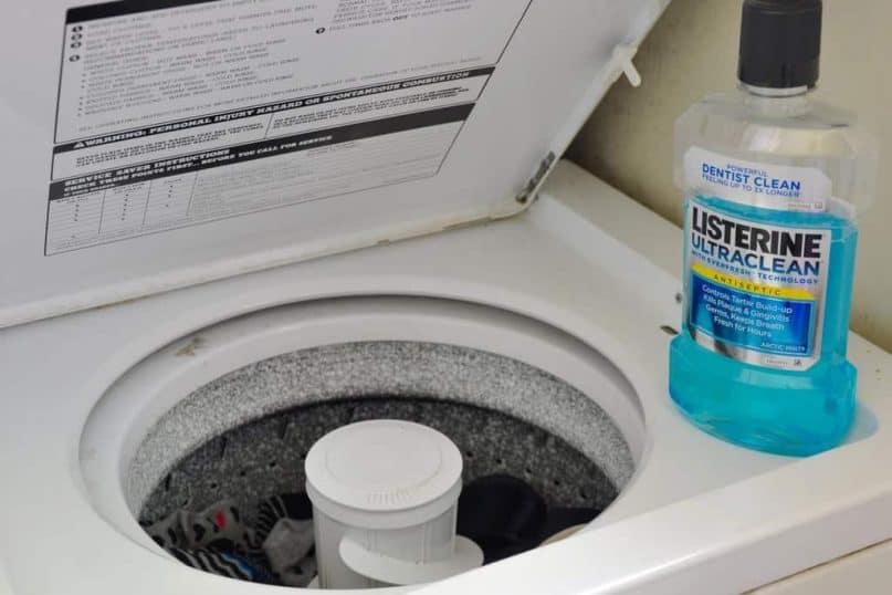 Mouthwash does not work with washing machines.