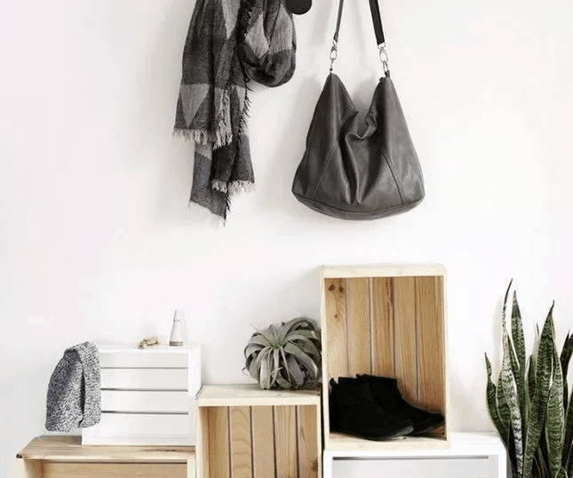 Make a statement with storage crates.