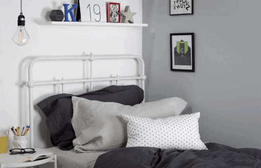 Decorating Ideas: Invest in a metal bed frame.