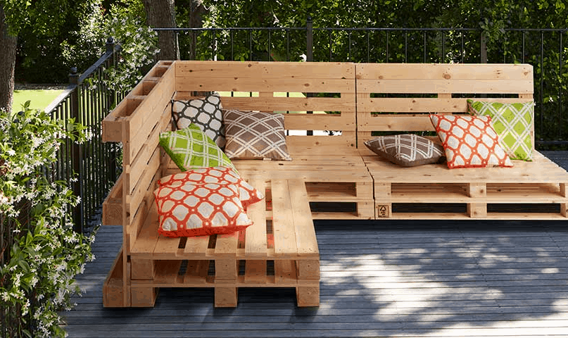 Furniture made from pallets