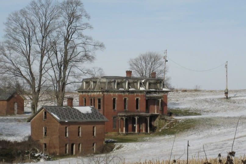 Most likely, the Mudhouse Mansion was too haunted to live there.